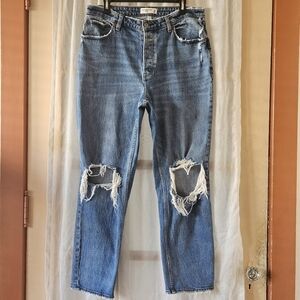 ABERCROMBIE & FITCH THE DAD HIGH RISE JEANS WOMEN'S SIZE 32